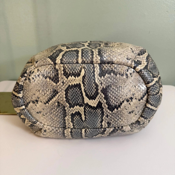 Coach Madison Python Embossed Marielle Leather Purse Snakeskin Shoulder Tote Bag - Picture 8 of 13